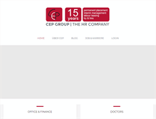 Tablet Screenshot of cep-gruppe.de